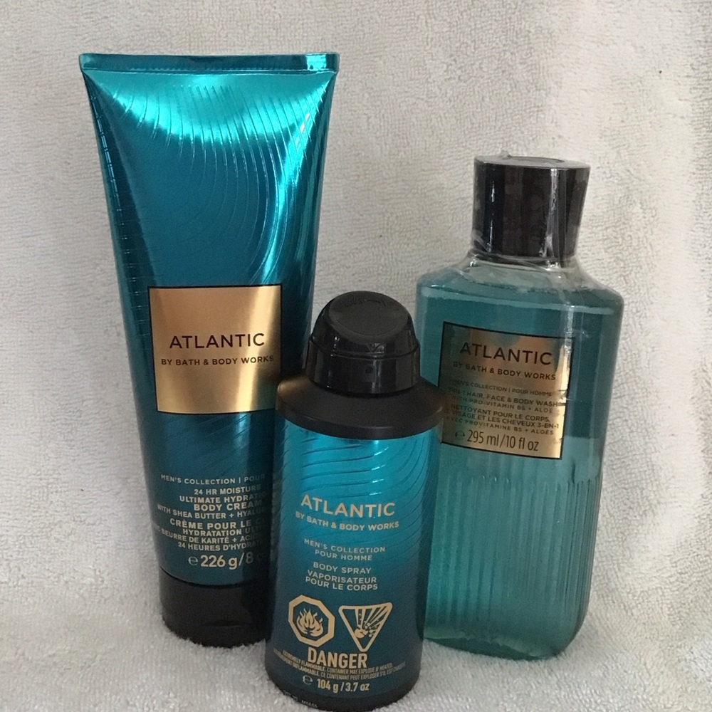 Bath & Body Works 3 piece mens Atlantic